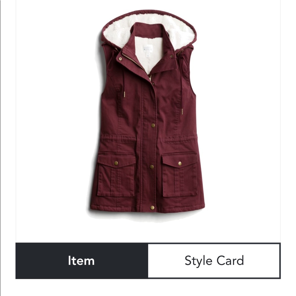 Market & Spruce Jahana Shearling Lined Cargo Vest